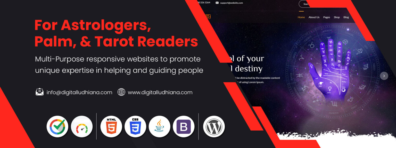 Astrology site Designing & Development Services Digital Ludhiana