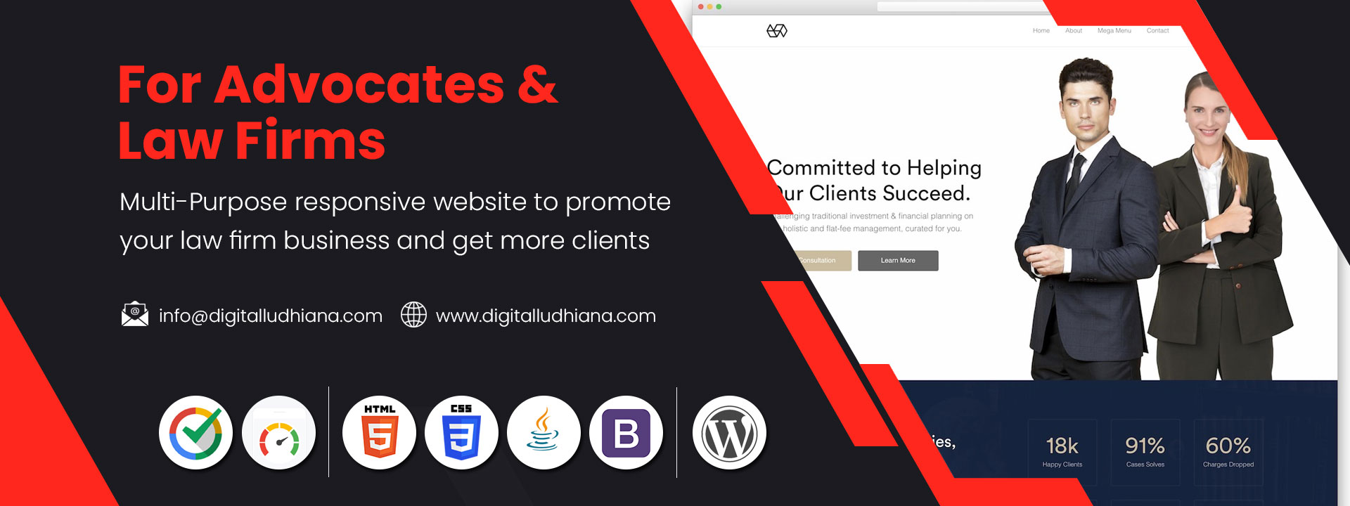 lawyer advocates law firms business website designing company in ludhiana punjab india